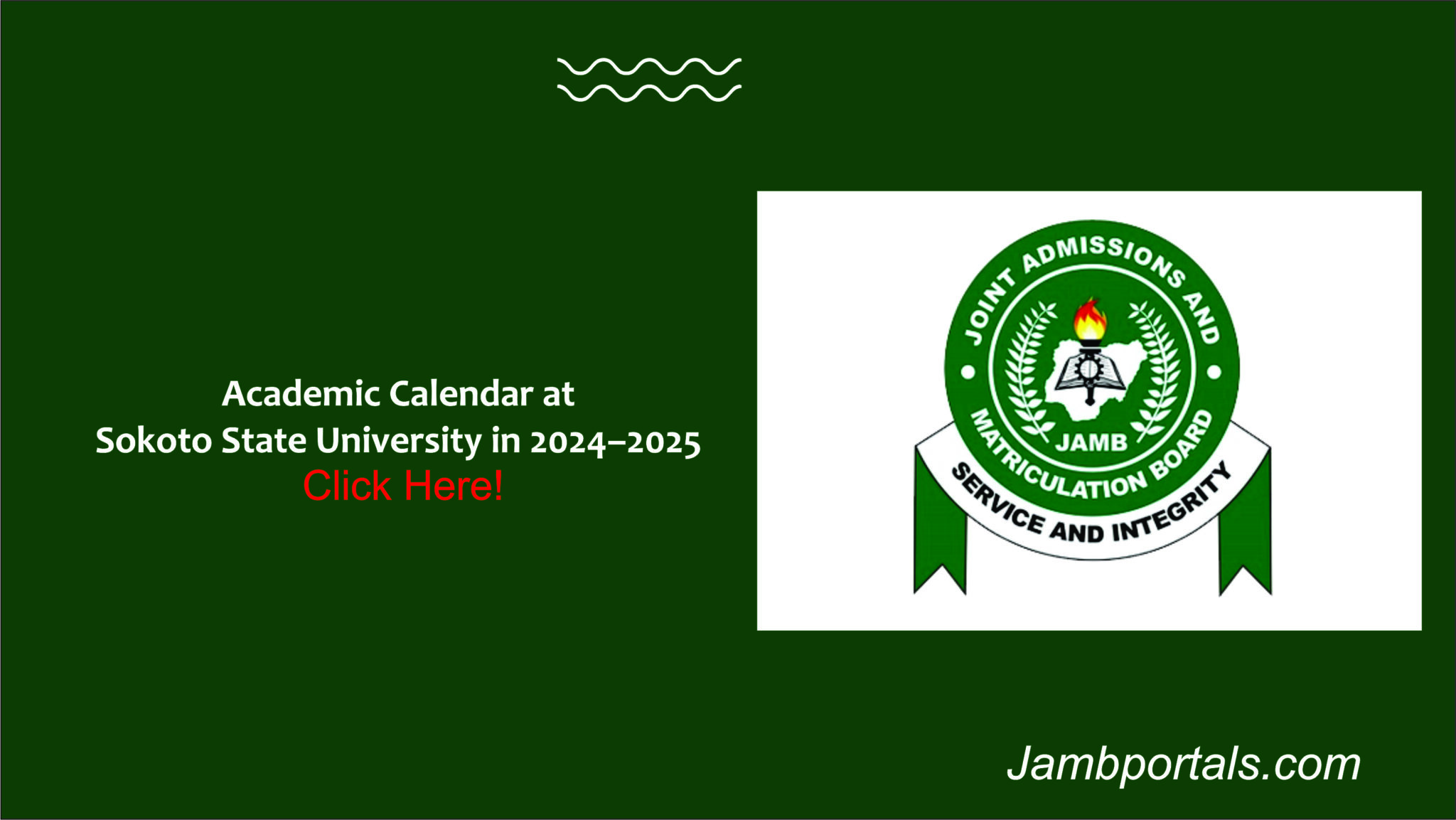 Academic Calendar at Sokoto State University in 20242025